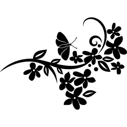 folia na ściany motyl