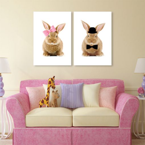 plakaty z króliczkami