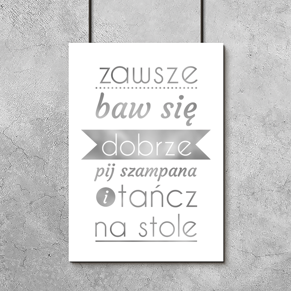 Plakaty srebrne
