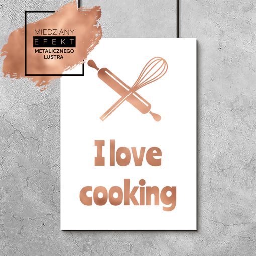 plakat i love cooking