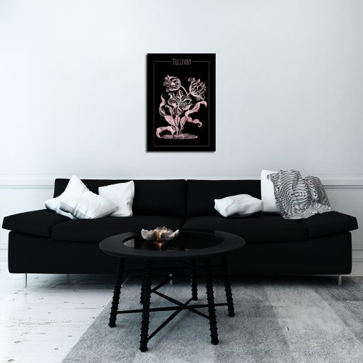 Plakat z motywem tulipanów do salonu