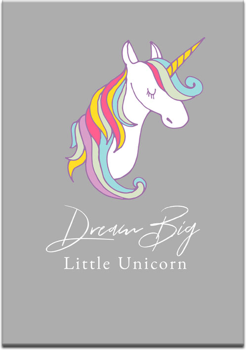 Plakat dream big little unicorn