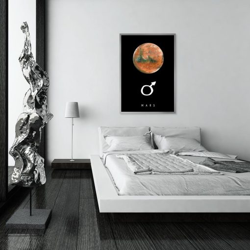 Plakat z Marsem do sypialni