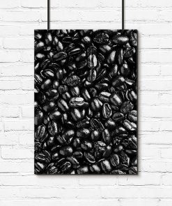 Plakat ziarna kawy