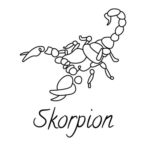 Naklejka na ścianę skorpion
