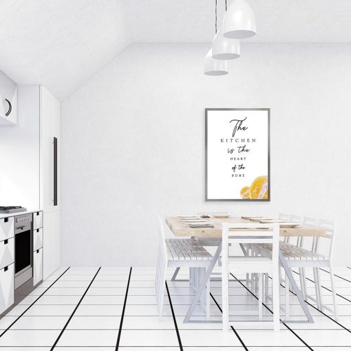 plakat The kitchen is the heart of the home