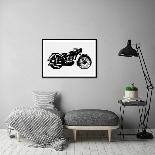 Plakat motocykl