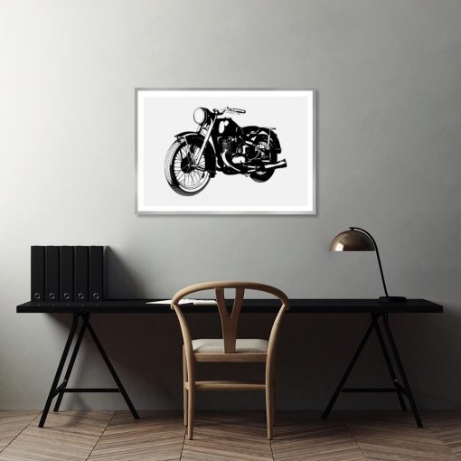 Plakat motocykl