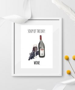 humorystyczny plakat z winem po angielsku