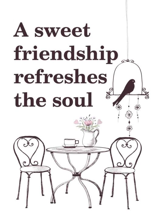 plakat z napisem o przyjaźni