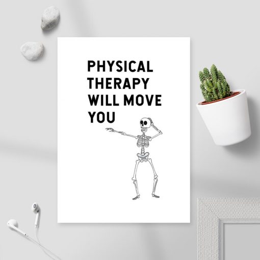 plakat z napisem o fizjoterapii