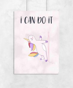 Plakat - I can do it do studia pole dance