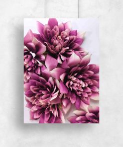 Plakat z fioletowymi kwiatami do salon