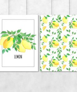 Plakat dyptyk na prezent - Lemon