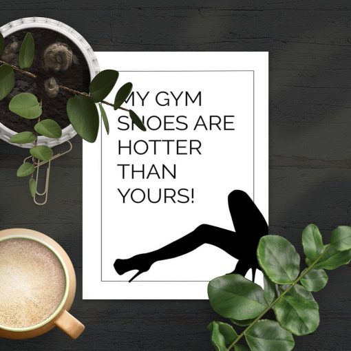 Plakat z typografią - My gym shoes