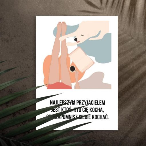 Plakat typograficzny z psem do przedpokoju