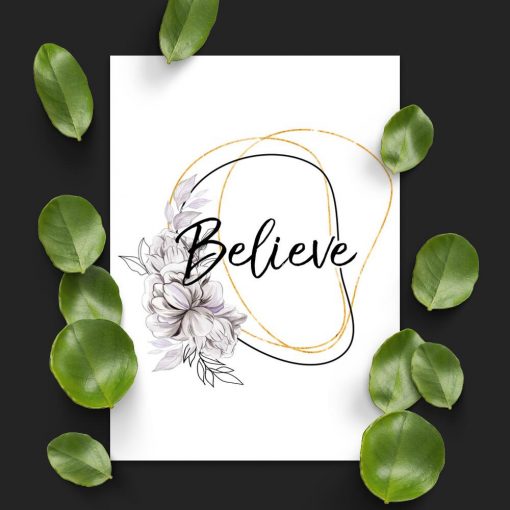 Plakat na prezent - Believe
