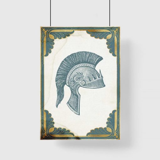 Plakat z hełmem centuriona