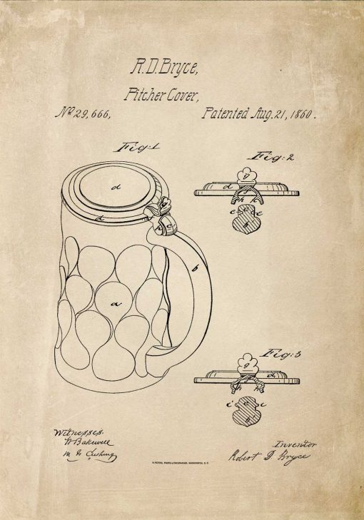 Plakat patent na osłonkę na piwny kufel