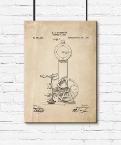 Plakat projekt rowerka treningowego - XIX w.