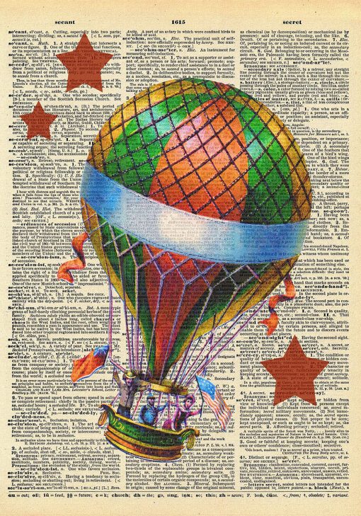 Plakat - pierwszy lot balonem - news