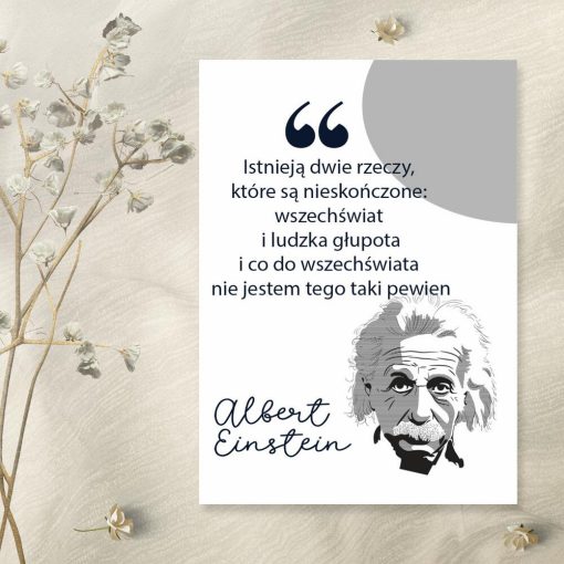 Plakat z aforyzmem Einsteina