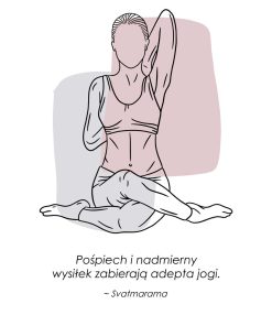 Plakat z dziewczyną ćwiczącą jogę